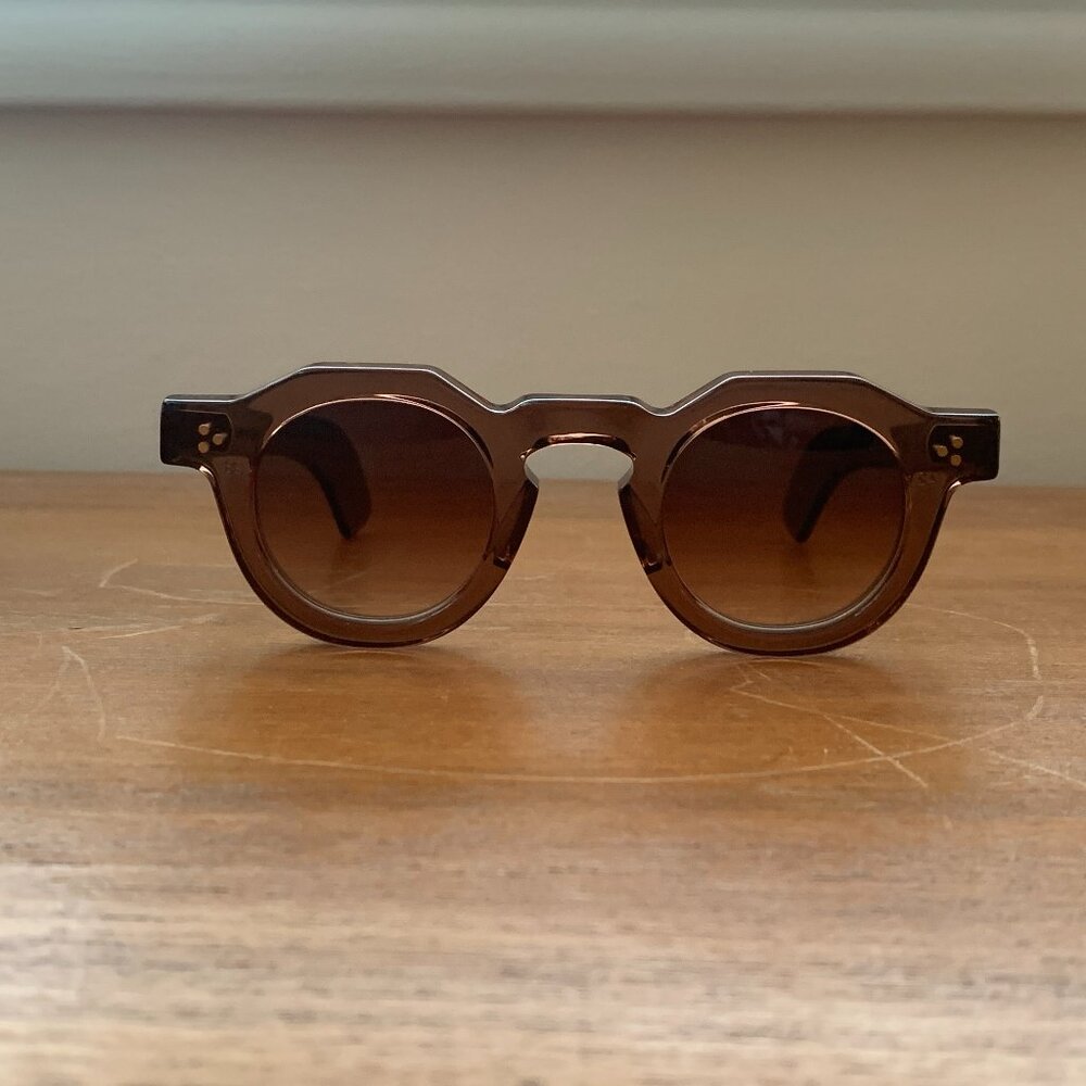 RARE Max Pittion Spice Brown Hugo Crown Sunglasses - Comes w/ Box, Case, Cloth